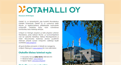 Desktop Screenshot of otahalli.fi